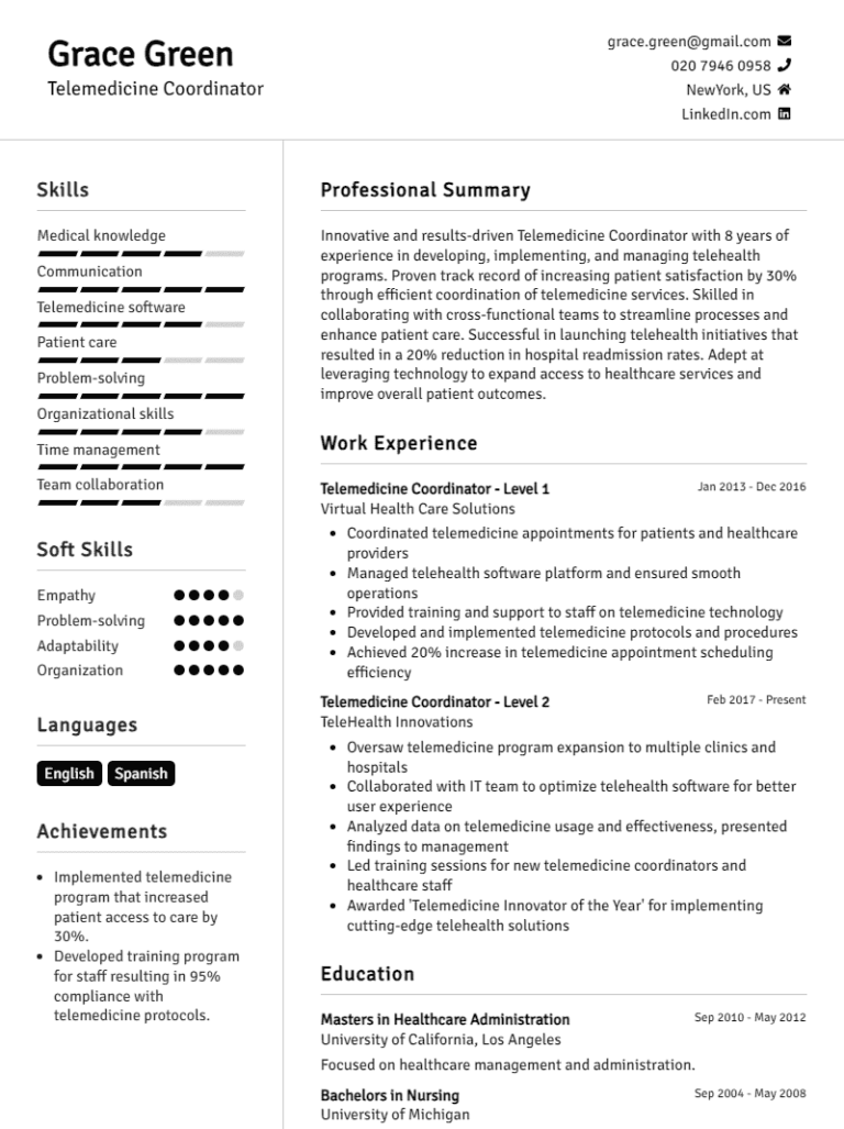 Innovative maritime CV template